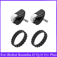 Front Wheel TiresSkin Parts For IRobot Roomba I7 E5 E6 500 600 700 800 900 Series Anti-Slip iRobot Roomba Cleaner Accessories