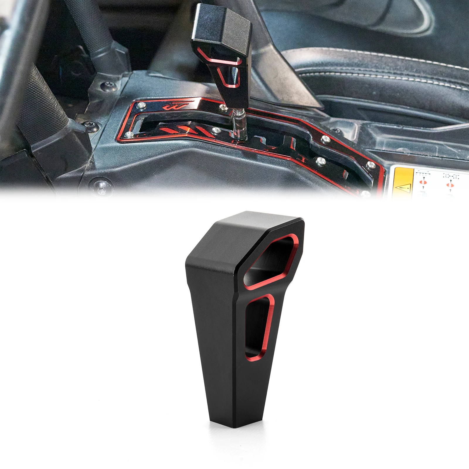 

Ручка переключения передач для Can-Am Maverick X3 и Maverick X3 Max 2017-настоящее время, красно-черная, двухцветная, анодированный алюминий, крепление на болтах