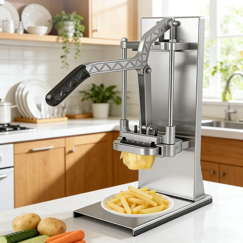 Vegetable Slicer Handheld Strip Slicer Cutting Machine  Portable Versatile Kitchen Vegetable Cutting Tools with Non-slip Base