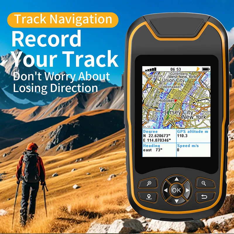 A8 Multi GNSS Handheld GPS Navigator with Waypoint Navigation Track Logging and Area Measurement