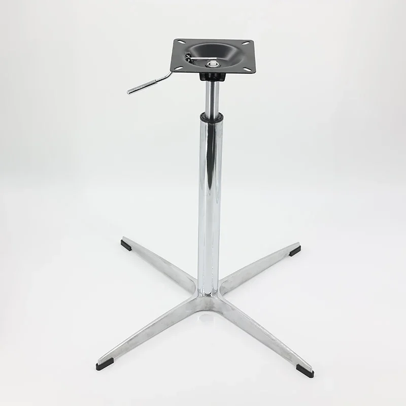 Aluminum Alloy Computer Chair Cross Foot Can Lift Tea Table Bracket And High Table Leg Leisure Bar Chair Chassis Accessories