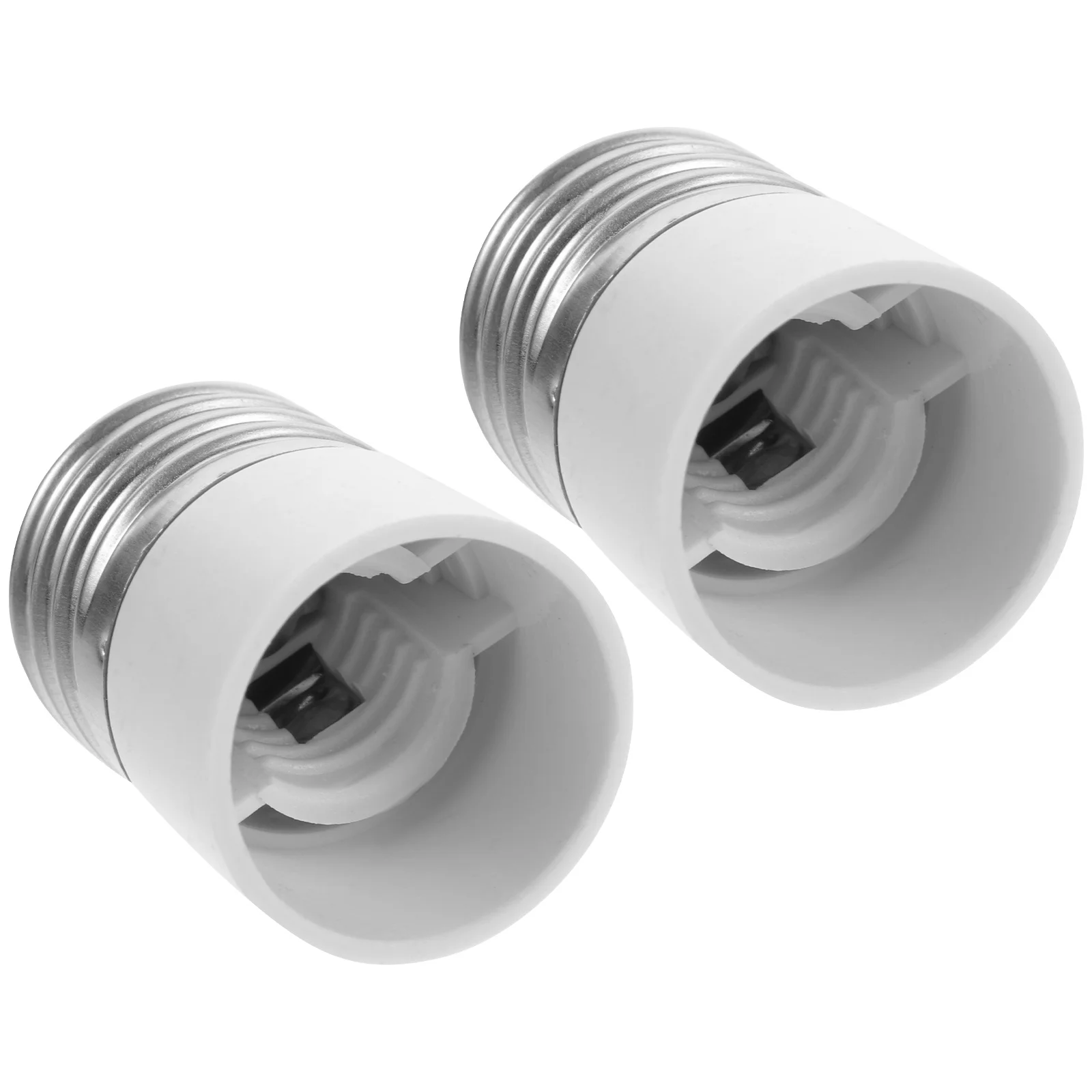 

2Pcs Lamp Holder Adapter E27 to E14 Base Converter High Compatibility Easy Install Light Bulb Socket Adapter Lamp