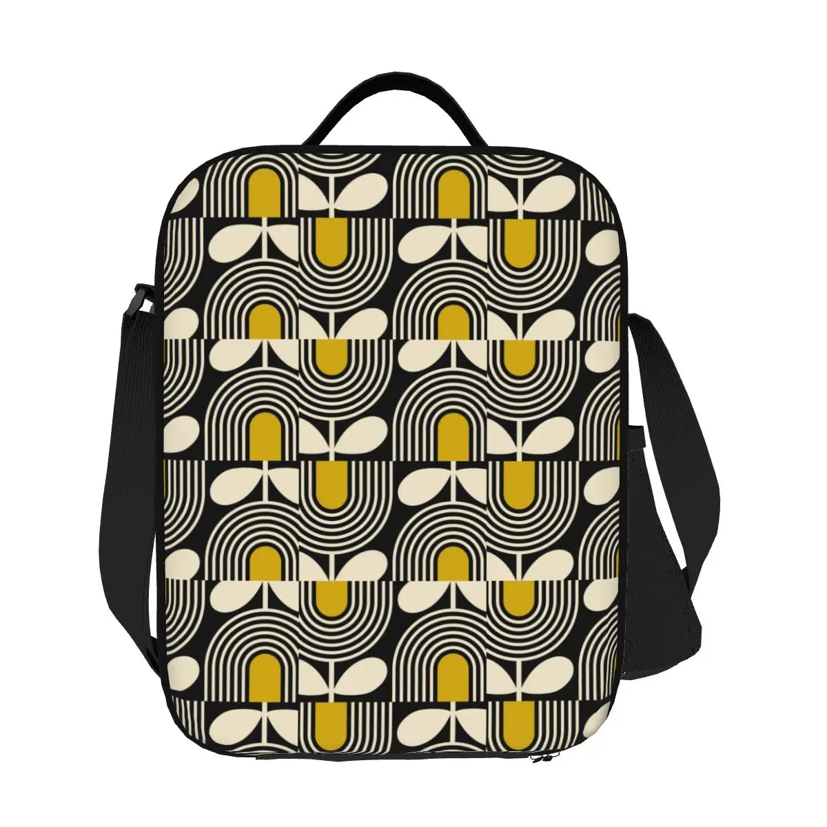 

Custom Orla Kiely Flower Insulated Lunch Bags for Camping Travel Resuable Thermal Cooler Bento Box Women Children