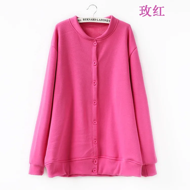 

2024 Women Extra Large Thicken Warm Velvet Coat Large Sweatshirts 3XL-6XL Loose Hoodies Coat New Autumn Winter Pink Black