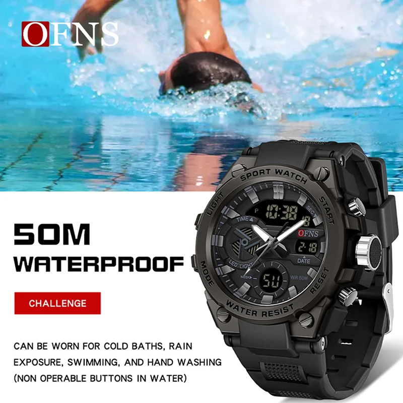 أعلى العلامة التجارية ووتش الرياضة مصباح ليد المنبه عرض الوقت المزدوج للماء أسبوع تاريخ السيارات ساعات المعصم الكوارتز صبي صديق الهدايا