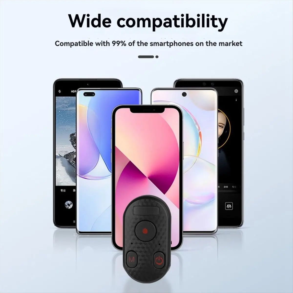 DT77 Bluetooth Camera Remote Control 65ft Range Camera Shutter Remote for IPhone 12-16 Pro Max, for GoPro 8-12, Android