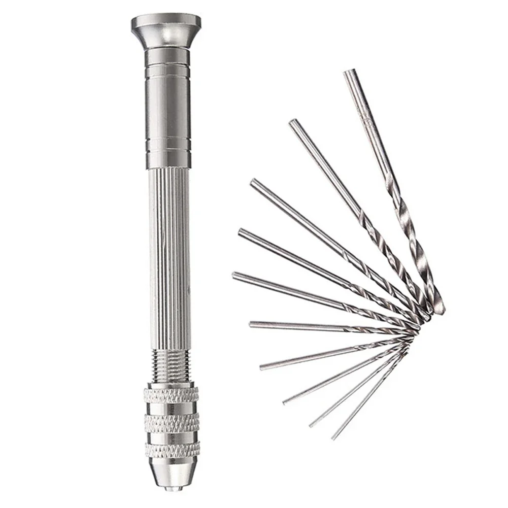 Premium Metal Hand Drill Tool Set Versatile Jewelry Drill Resin Drill Mini Drill For Jewelry Making Pin Vise Drill Bit Hobby DIY