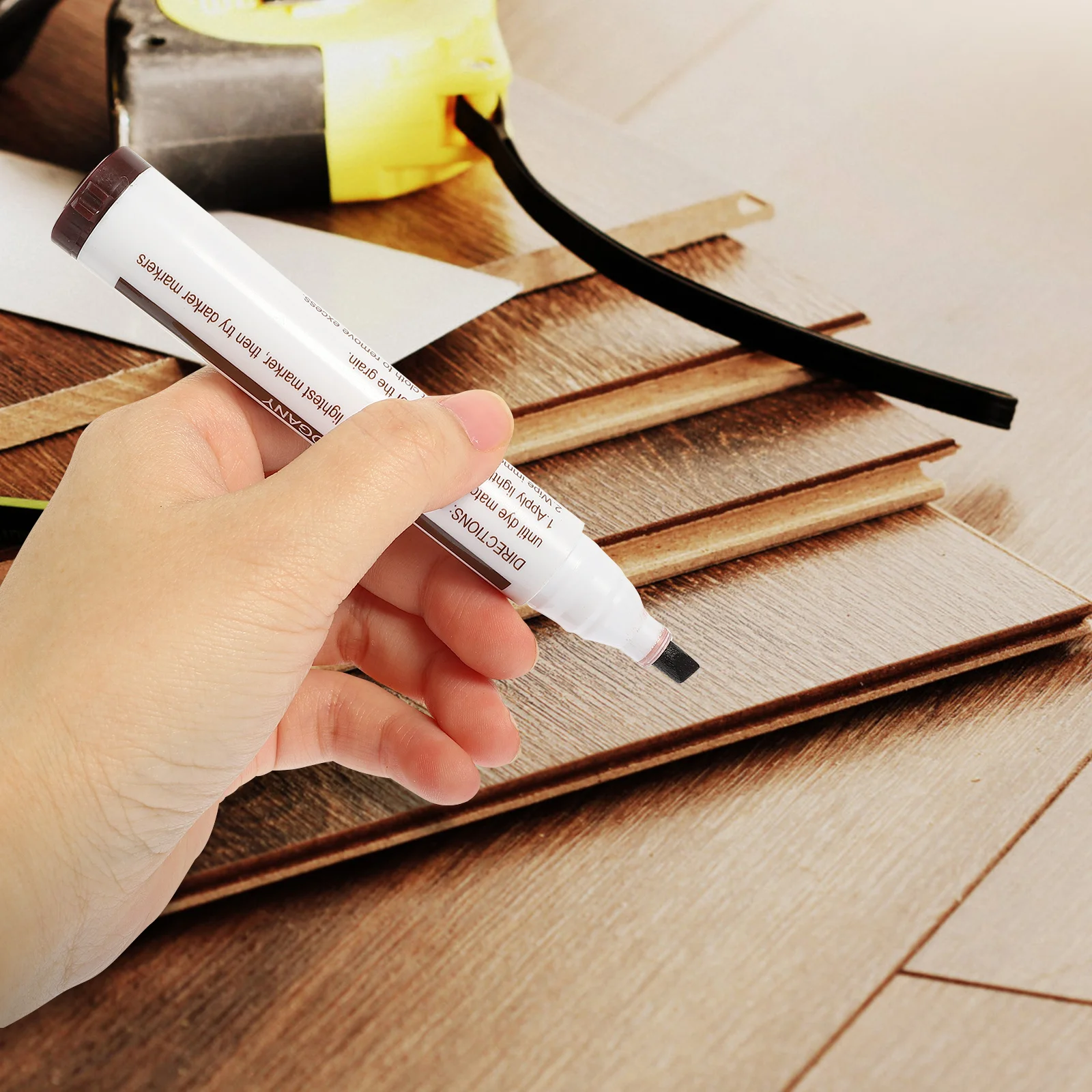 10 قطعة قلم تحديد إصلاح الأثاث الخشبي الكتابة السلسة قلم تحديد الطلاء المقاوم للماء للخدوش على ورق بلاستيكي معدني من السيراميك والزجاج #6