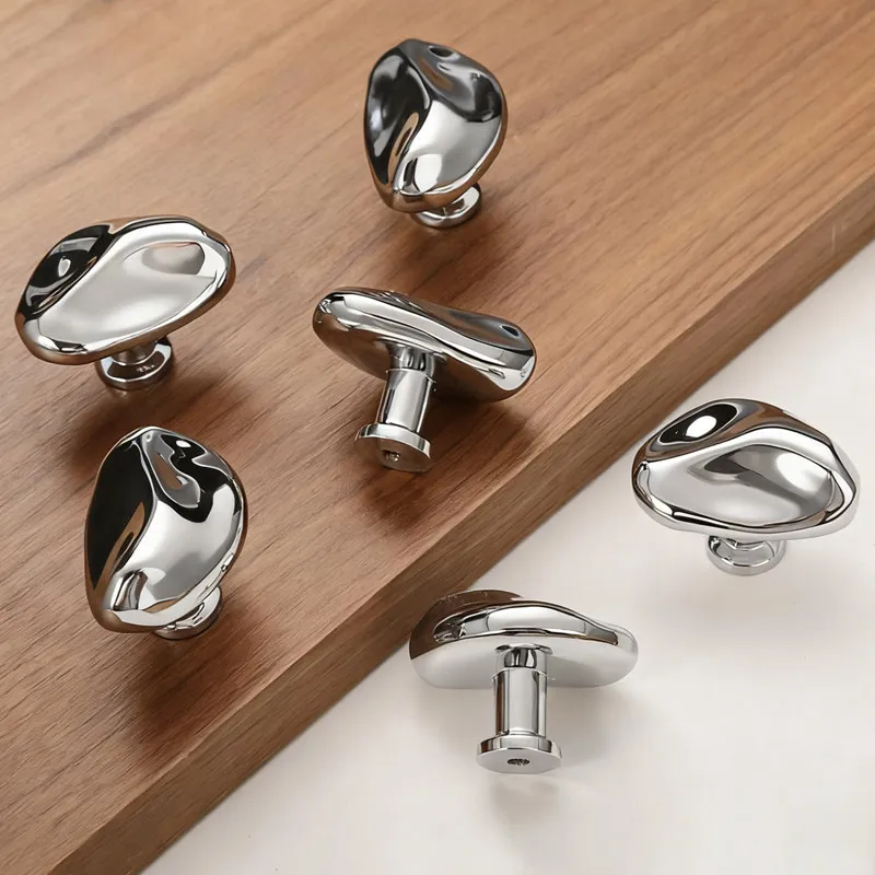 

4 шт. серебряные мебельные ручки из цельного цинкового сплава, ручки для кухонных шкафов, высококачественная мебельная фурнитура, ручки для ящиков и шкафов