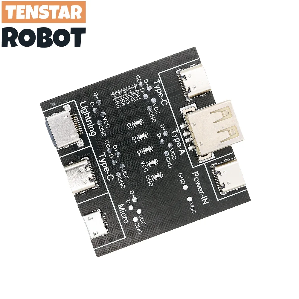 USB Data Cable On-Off Detection Board for Micro Type-C Port DT3 USB Cable Tester Fast Detection Lightweight Durable