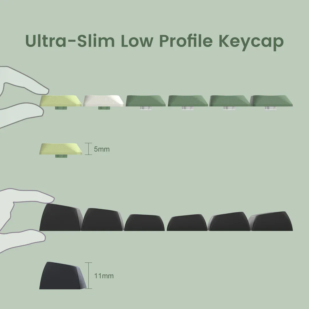 127 key set low axis height PBT material engraved mechanical keyboard keycap non transparent/transparent custom keycap
