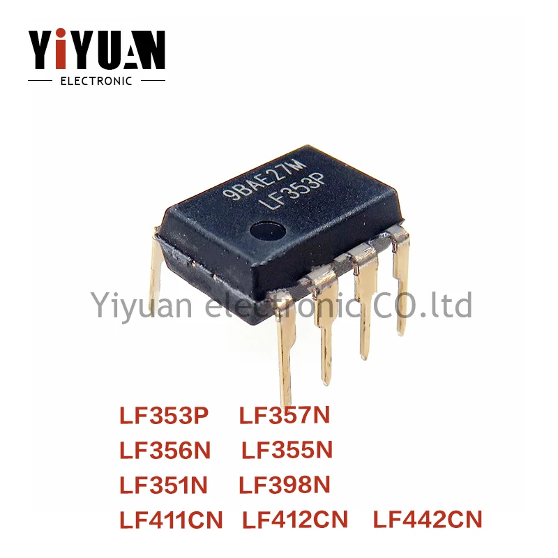 10PCS NEW LF353P LF353 LF357N LF357 LF356N LF356 LF355N LF355 LF351N LF398N LF411CN LF412CN LF442CN DIP Operational Amplifier