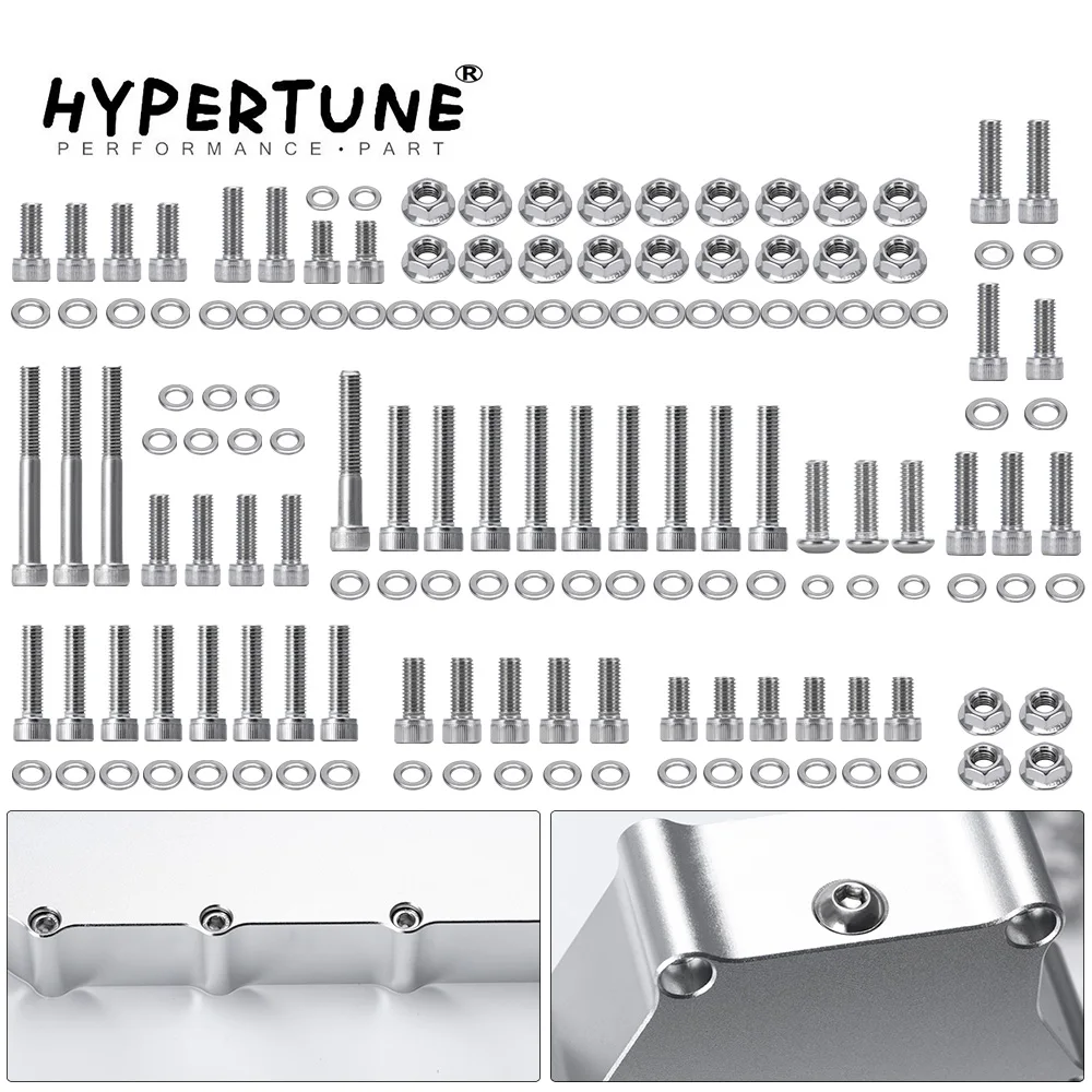 151Pcs Polished Engine Bolt Screw Set For Yamaha YFZ 350 Banshee ATV Cylinder Head Water Joint Bolts Exhaust Bolts