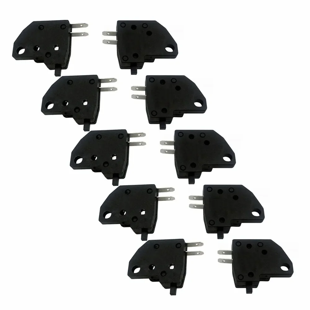 10Pcs Motorcycle Universal Switch Right/Left Front Brake Stop Electric Car Disc Brake Handle Control Switch Accessories