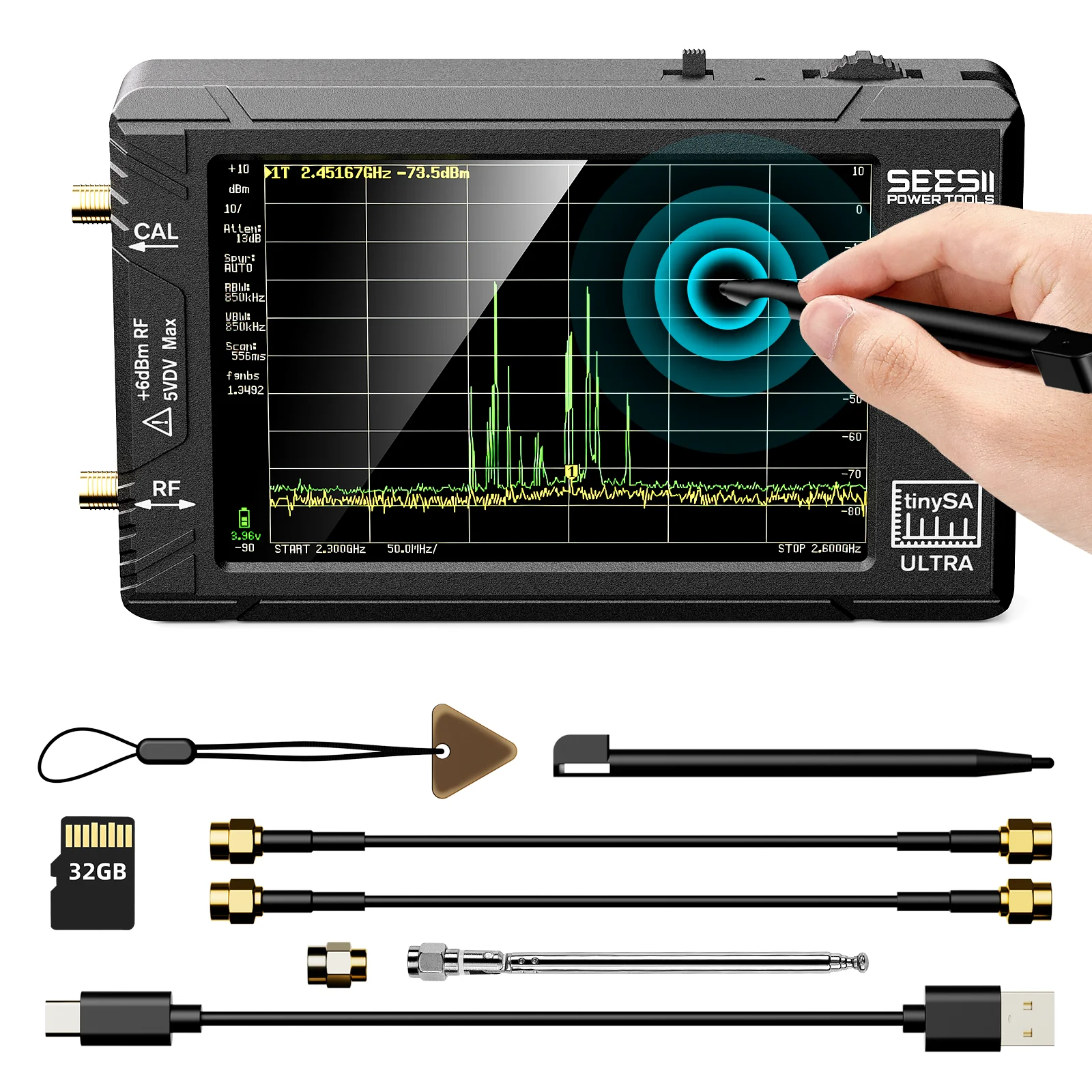Analizator widma akumulatorowy RF 5,3 GHz z generatorem