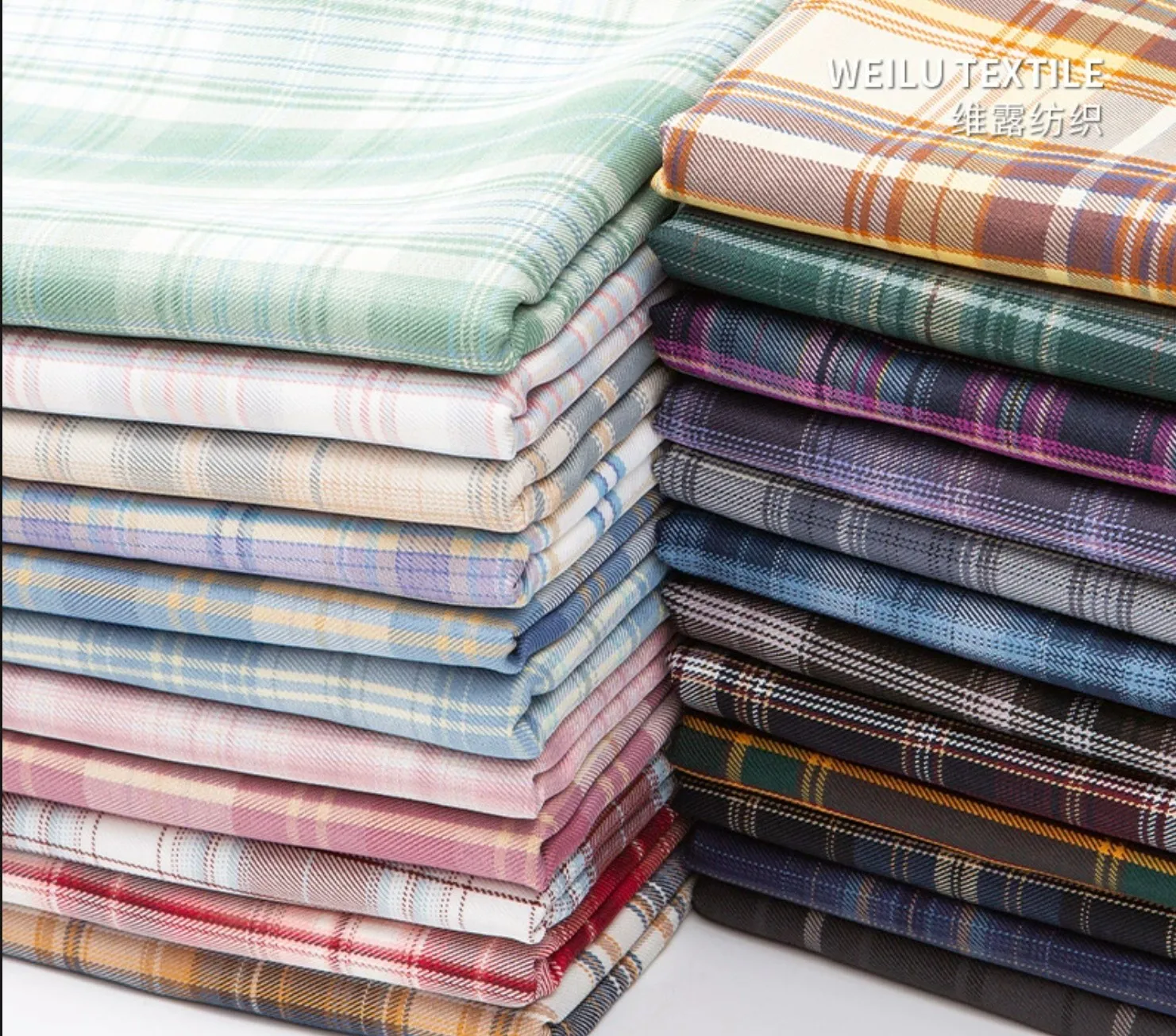 150x100cm Check Fabric Color-woven 300D Polyester Grid Fabric Make Pleated Skirt School Uniform Tie Hairband