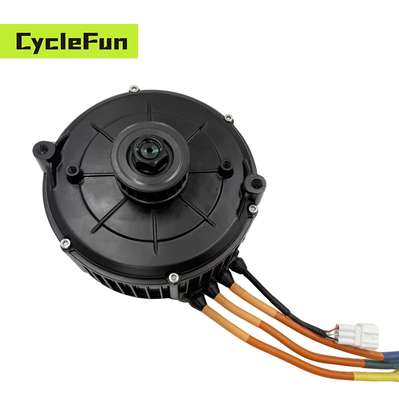 

QS165 5000W Peak 10000W 6500RPM Volt 48V-96V V2 35H 5 Pole pairs Belt Design QS Mid-Drive Motor For Sur-ron Light Bee