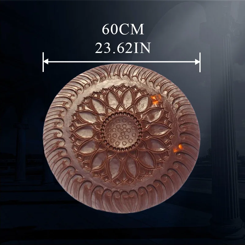 Big Size Concrete Rubber Stamp Fan-shaped Stone Pattern Roller Compression Molding Material for Cement Pavement Printing in Cons