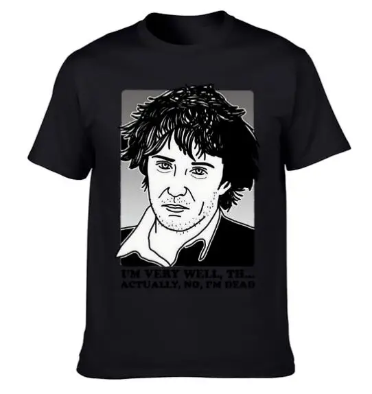Black Books T-Shirt Bernard I'm Dead Combine Fun Printed Shirt Men's And Women's Short Sleeve T-shirts image 4