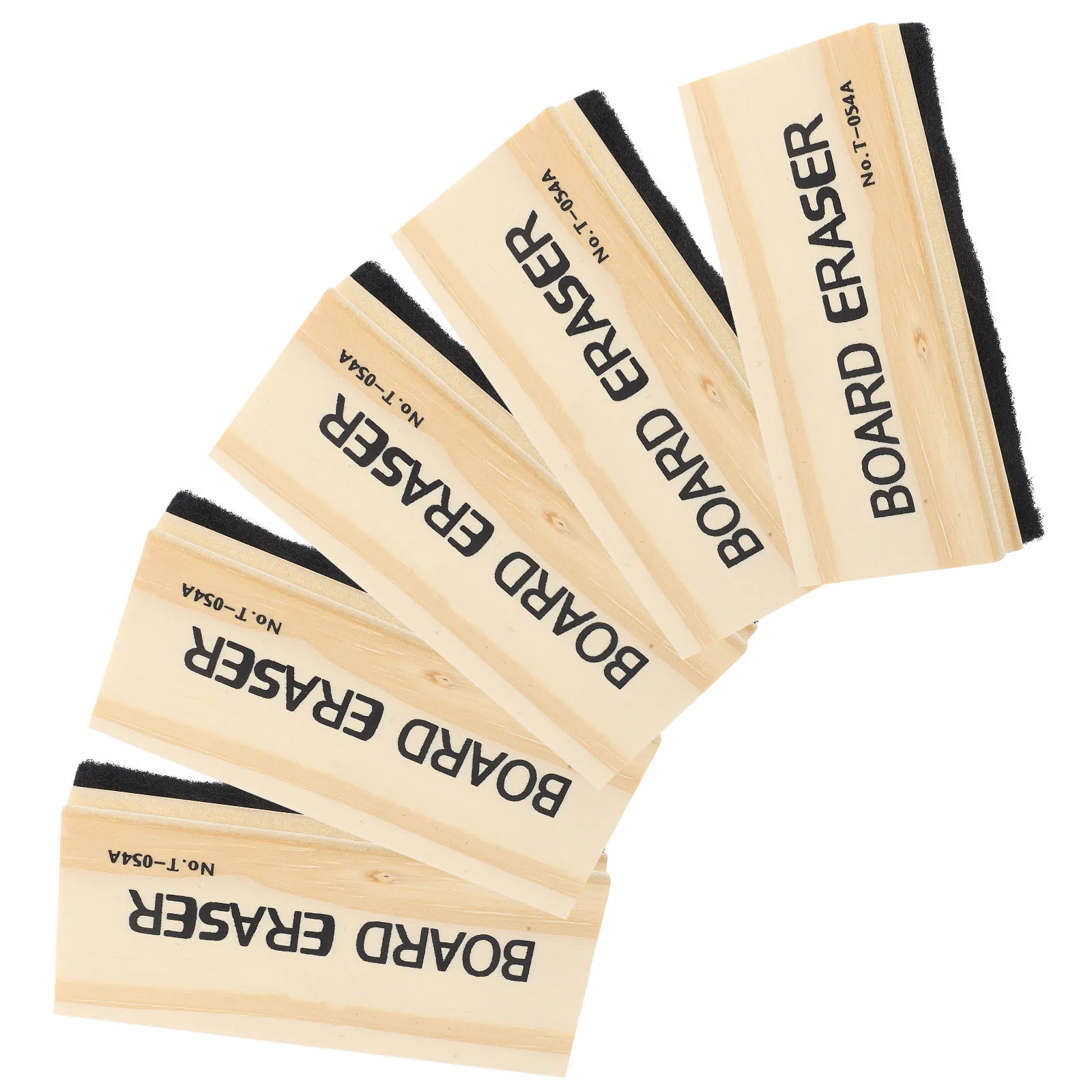 Gomma per lavagna in legno da 5 pezzi, materiale premium, leggera, senza adsorbimento elettrostatico per uso domestico, scuola, ufficio