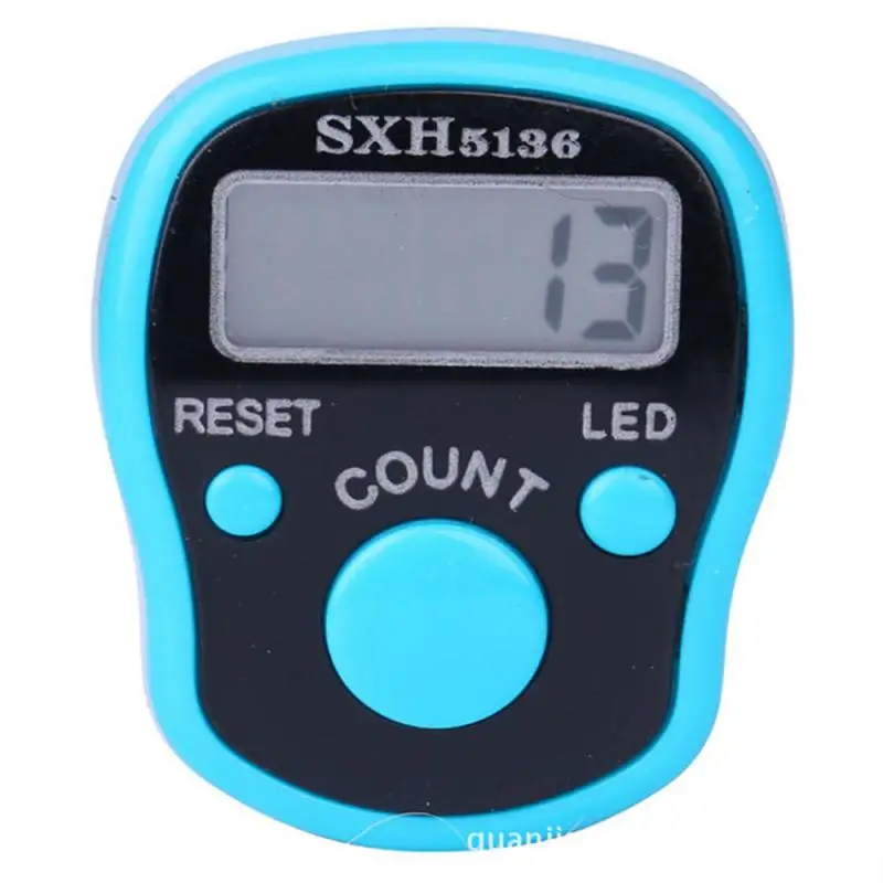 1~10PCS Finger Counter LCD Electric Digital Display + Light Tally Counter Stitch Marker Sewing Knitting Weave Buddha Pray Soccer