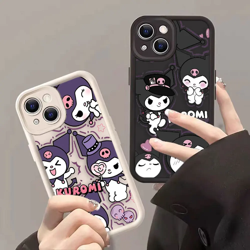 Cartoon Cute Kuromi My Melody Phone Case Cover For SAMSUNG S25 S24 S23 S22 S21 FE PRO PLUS ULTRA 5G