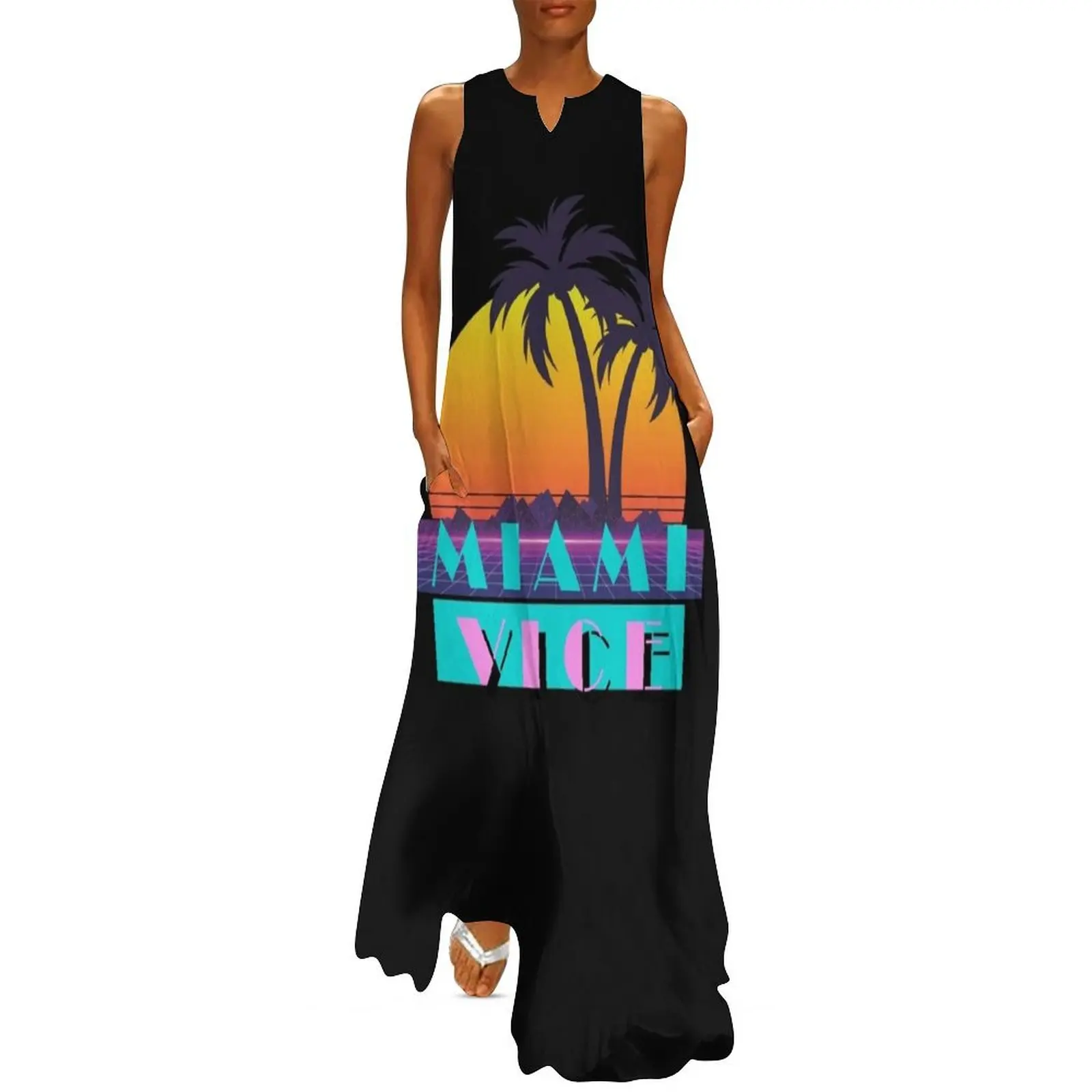 

Miami Vice Retro Long Dress evening dresses luxury 2025 evening dress women elegant evening dresses for women 2025 Dress