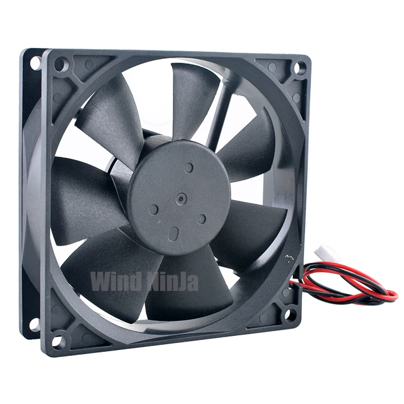 AUB0912VH 9cm 9.2cm 92mm cooling fan 92x92x25mm DC12V 0.60A 2lines High wind flow cooling fan for chassis power supply