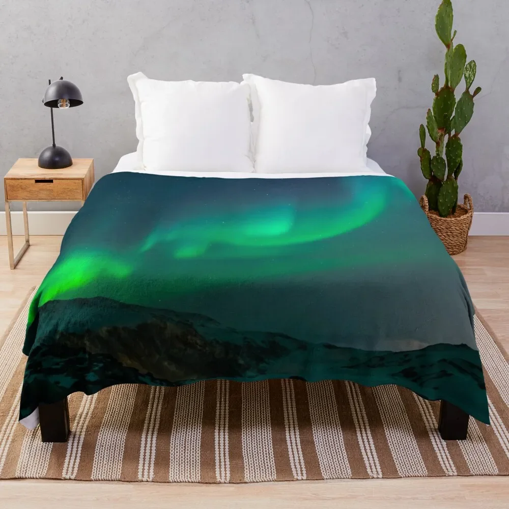 

Northern lights Throw Blanket Flannel Fabric Flannels For Decorative Sofa Blankets