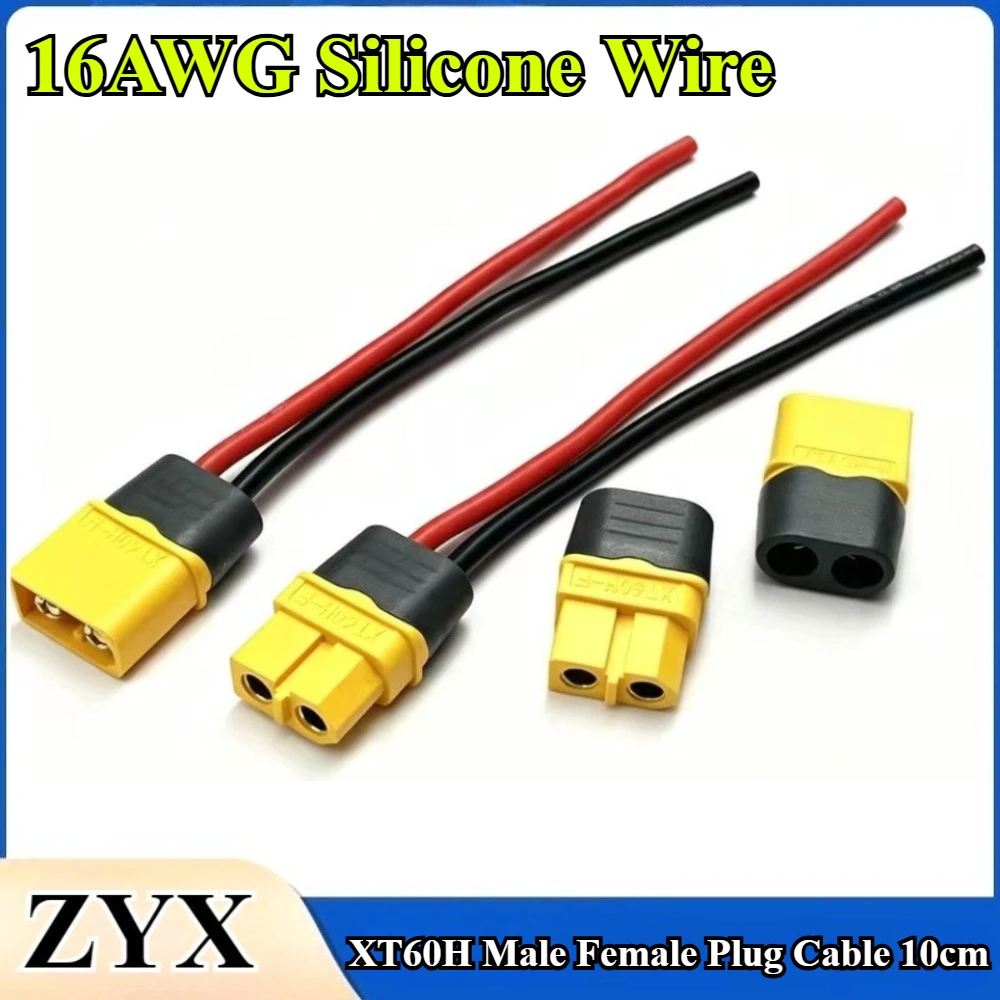 XT60H Plugs Male Female Bullet Connector Wire Cable Connectors Adapter XT60 Power Plug With Sheath For RC Lipo Battery Airplane