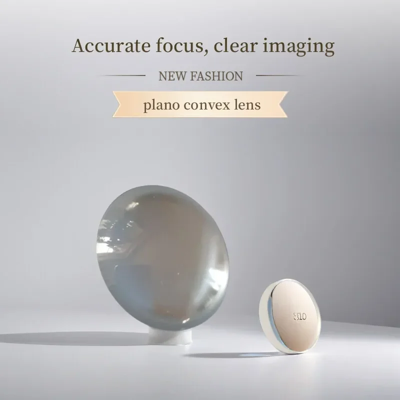 Highly accurate 1 Inch K9 Plano-Convex Lens 25.4mm, High Power Laser Engraving Focus Lens, N-BK7 Material