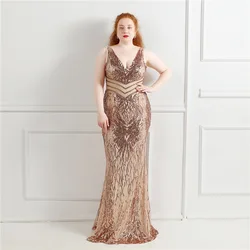 Women's Summer Long Dress, Plus Size, Elegant Gown, Green Curvy, Evening, Luxury Sequin, Party Frocks, Sexy, Chubby Formal, 2022