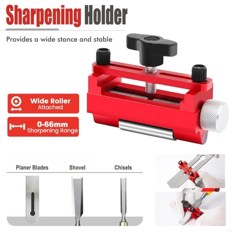 Honing Guide Edge Sharpening Jig with Sharpening Stone Chisels Honing Guide Fixed Angle Jig Guide Tool for Planer 37JD