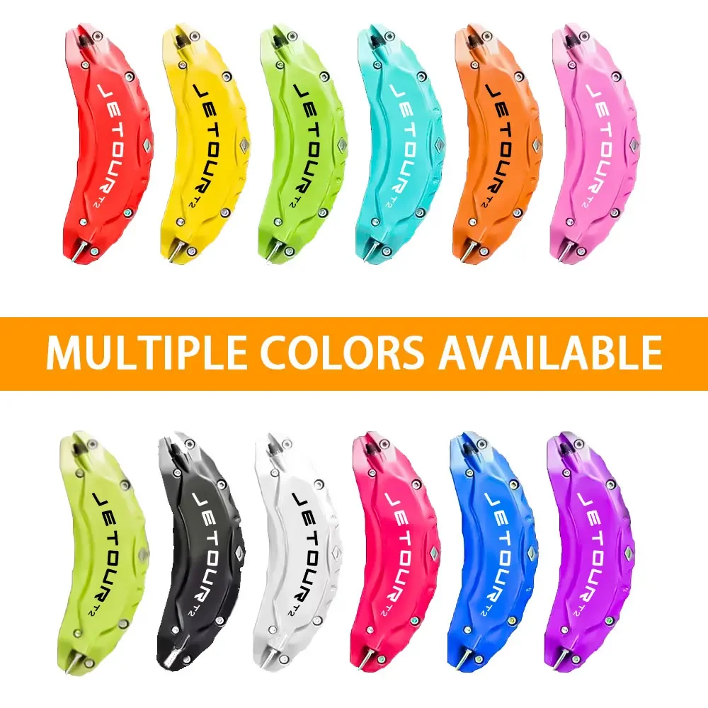 Auto Brake Caliper Cover Protector Universal Brake Caliper Cover Decoration For Jetour Traveller 2023 -2026