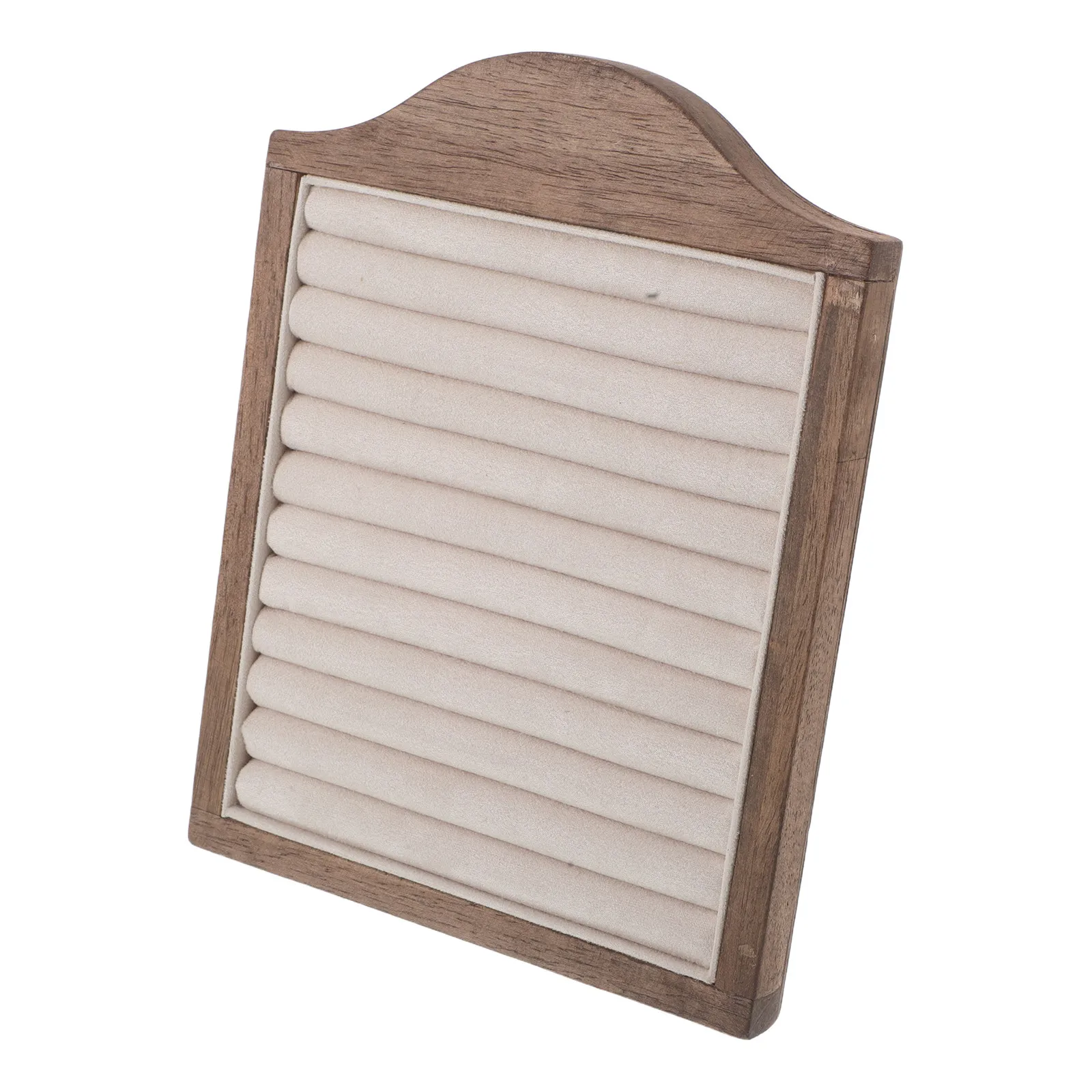 

Wood Ring Holder Stand Jewelry Organizer Display Natural Solid Wood Rings Holder for Store Home Wedding Jewelry Display Stand