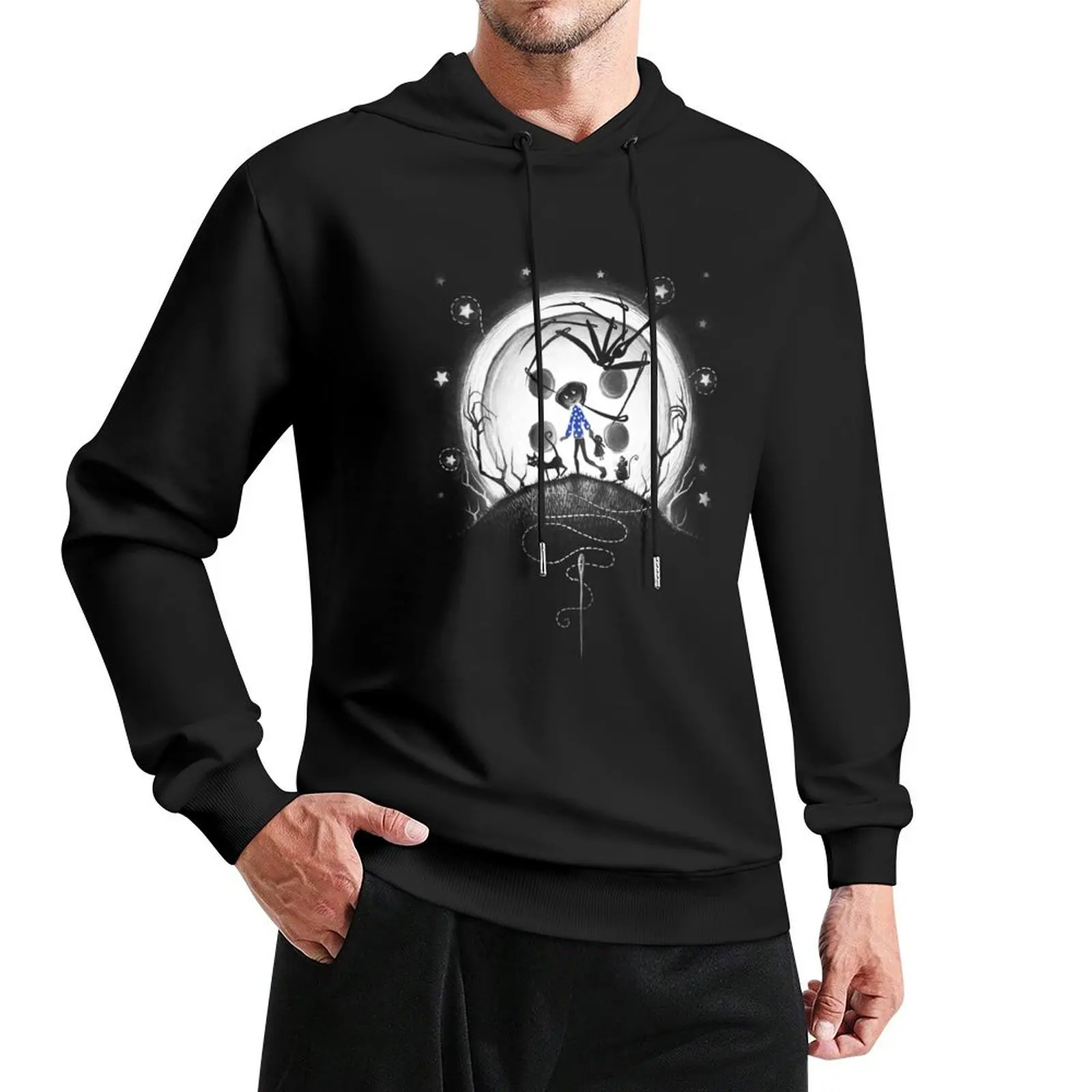 

Behind The Door Pullover Hoodie men wear korean clothes new in hoodies & sweatshirts