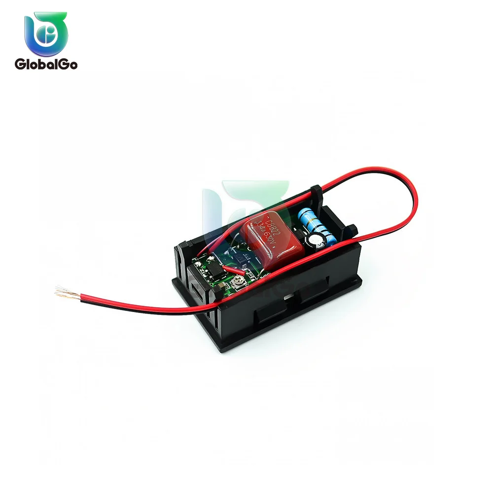 AC 30-500V 0.56inch AC Voltmeter 220V 3 Phase 380V Universal LED Digital Display Two Wire Digital Meter Red Green Blue