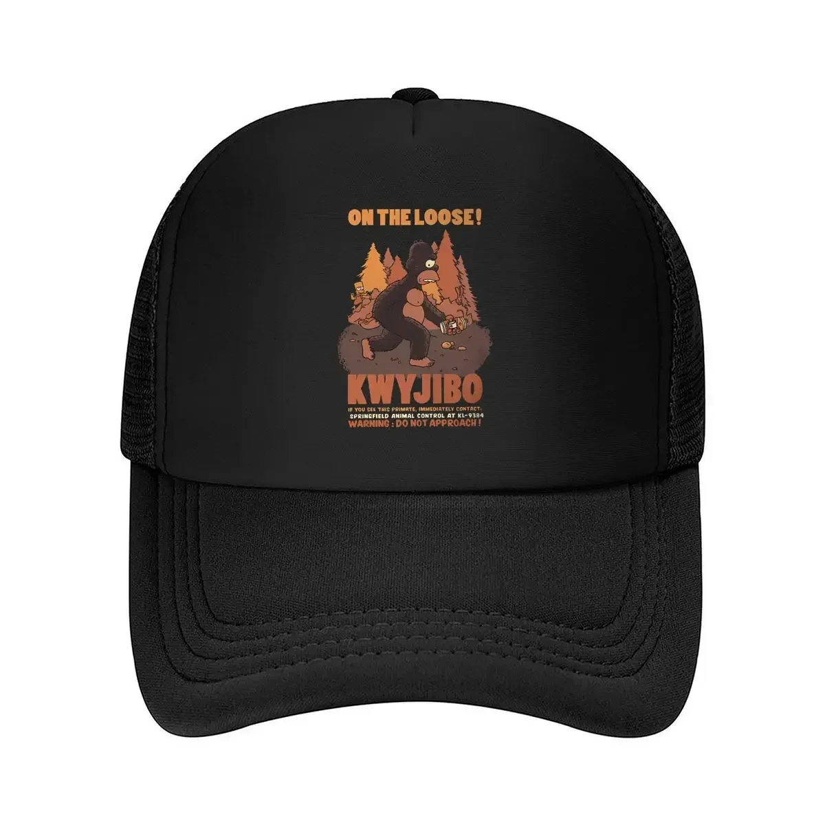 New Escaped Primate Kwyjibo Alert Poster Mesh Baseball Cap