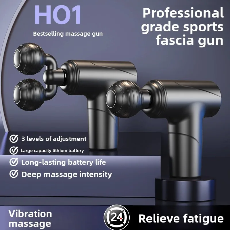 Mini Massage Gun Rechargeable Portable Handheld Muscle Massager 3 Speed Quiet Muscle Relaxation for Home Fitness Workout