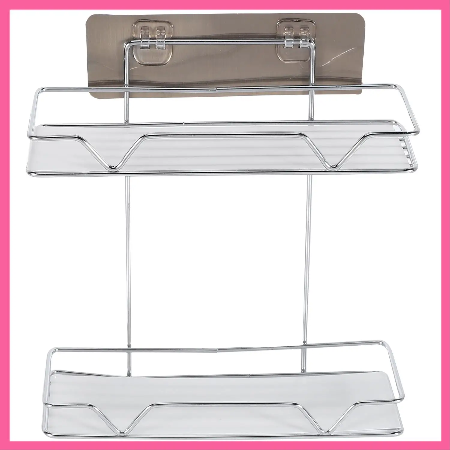 

ГОРЯЧИЙ двухслойный органайзер для ванной комнаты, полка для хранения из нержавеющей стали, кухня, ванная комната, туалет, настенный подвесной косметический многофункциональный St