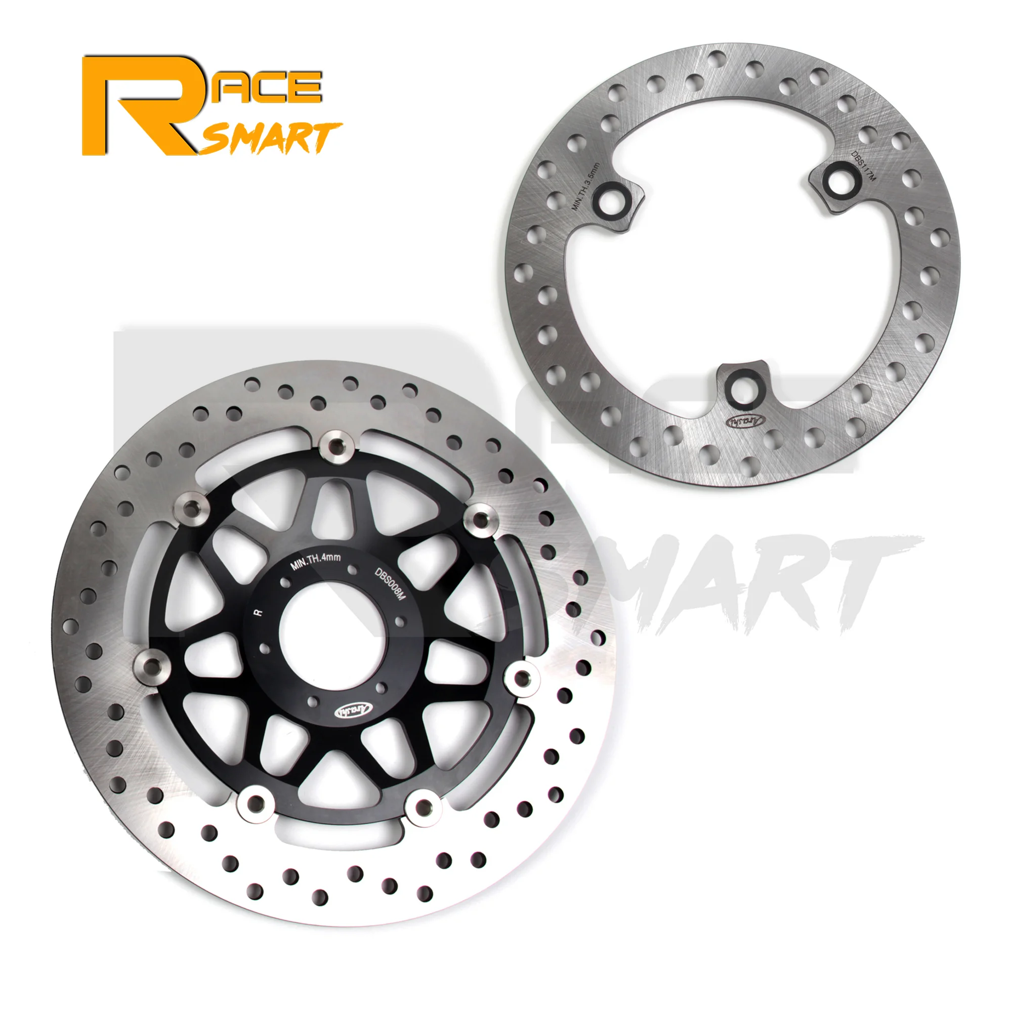 RS125R 1991-2005 1 Set Motorcycle CNC Floating Front & Rear Brake Disk Disc Rotors For HONDA RS 125R 1992 1993 1994 1995 1996