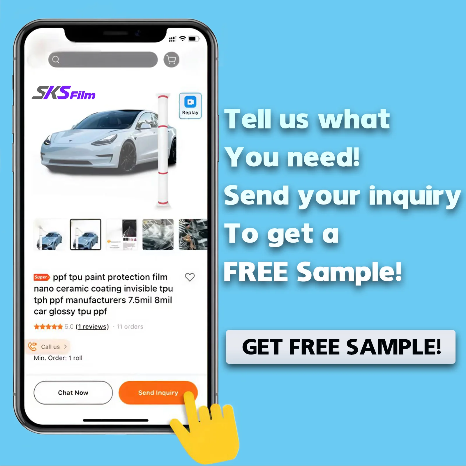 ฟิล์ม TPU PPF คุณภาพสูง ปี 2025 ความหนา 6.5mil/7.5mil/8.5mil/9.5mil ป้องกันการเหลือง ป้องกันรอยขีดข่วน