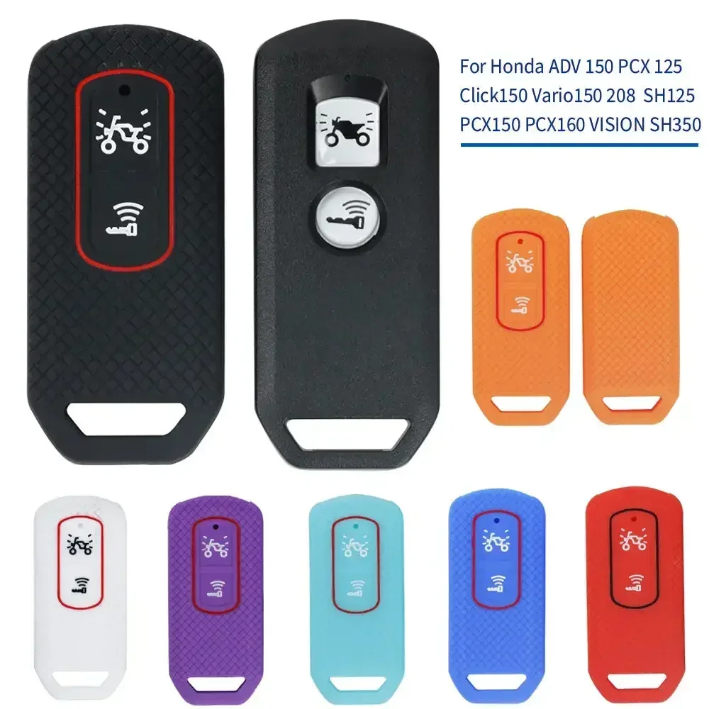 Silicone Remote Key Cover Shell Case Protector For Honda ADV 150 PCX 125 Click150 Vario150 208 SH125 PCX150 PCX160 VISION SH350