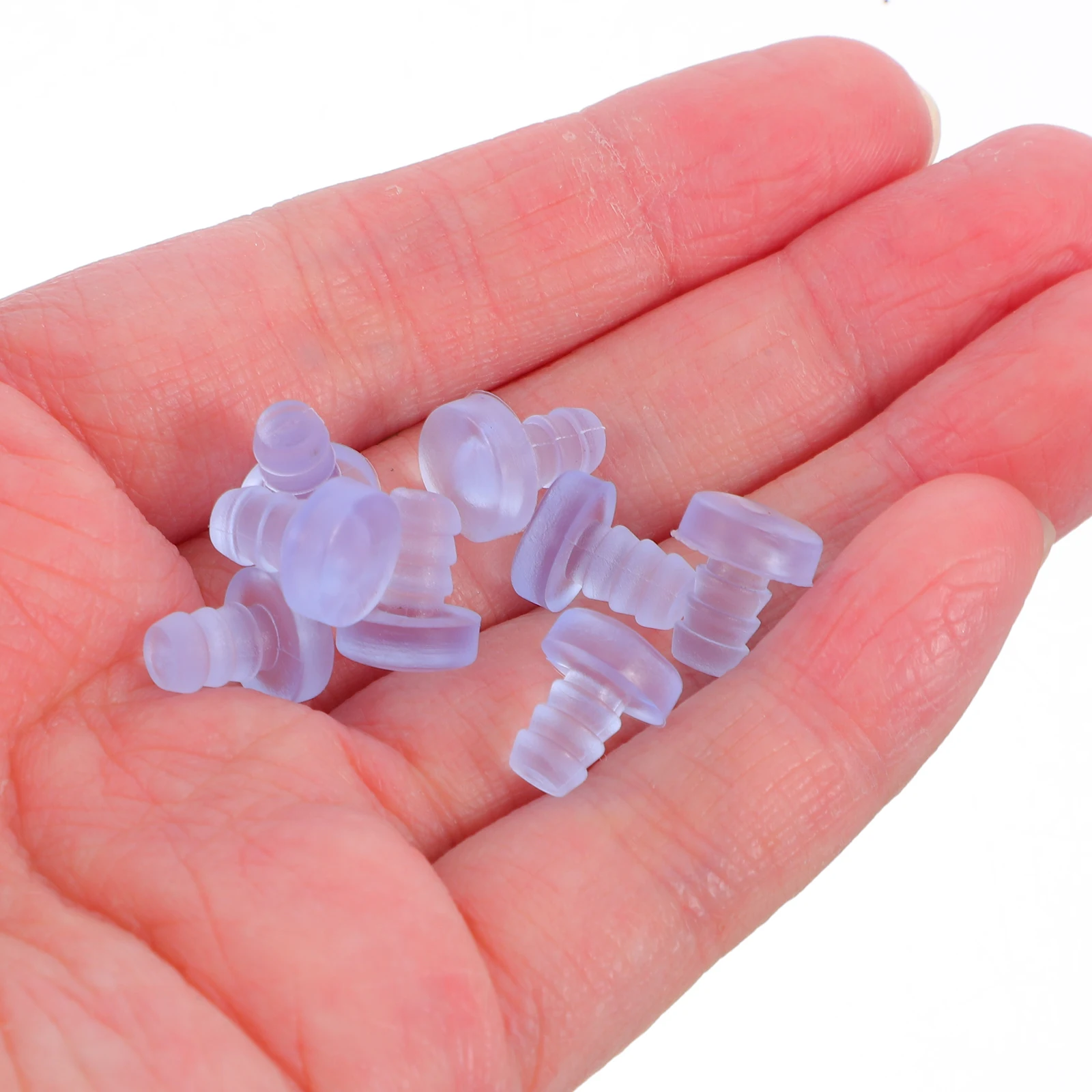 

50PCS Foot Nails Clear Rubber Bumpers Stem Gasket Grippers Silica Gel DustProof AntiSlip Furniture Cabinet Door Protector Pads