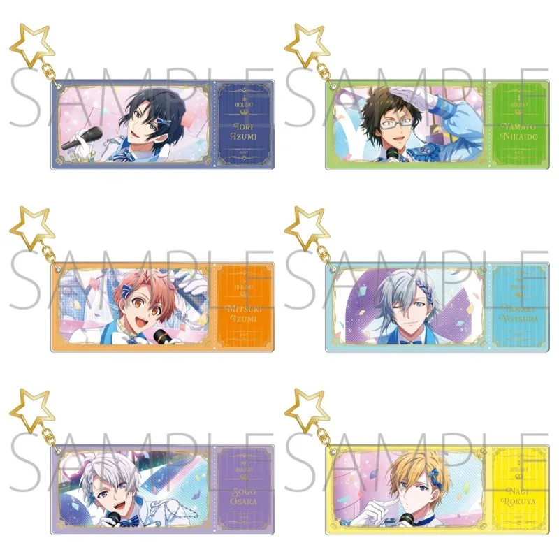 IDOLiSH7 Брелок для ключей для женщин IDOL STAR LIVE 2023, брелок для ключей для мужчин, акриловый брелок для ключей с билетом, подвеска Nikaido Yamato, подарок для девочек IDOLiSH7 Брелок для ключей для женщин IDOL STAR LIVE 2023, брелок для ключей для мужчин, акриловый брелок для ключей с билетом, подвеска Nikaido Yamato, подарок для девочек
