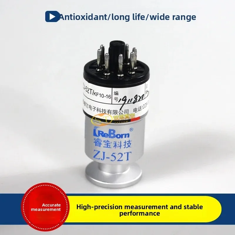 Ruibao Zj-52t / 15.5/kf16/kf25 Metal Resistance Vacuum Gauge Sensor Accuracy 0.1pA