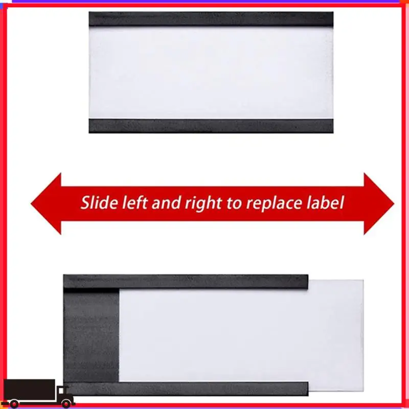 

Магнитные держатели этикеток премиум-класса-100 шт. с магнитными держателями для карт данных с прозрачными пластиковыми защитными пленками для металлической полки (1 х 2 дюйма)