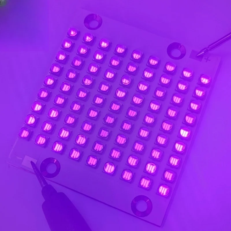 

240W UV LED Module 6565 365nm 385nm 395nm 405nm Drying Offset Ink Printing Ultraviolet Curing Light Source