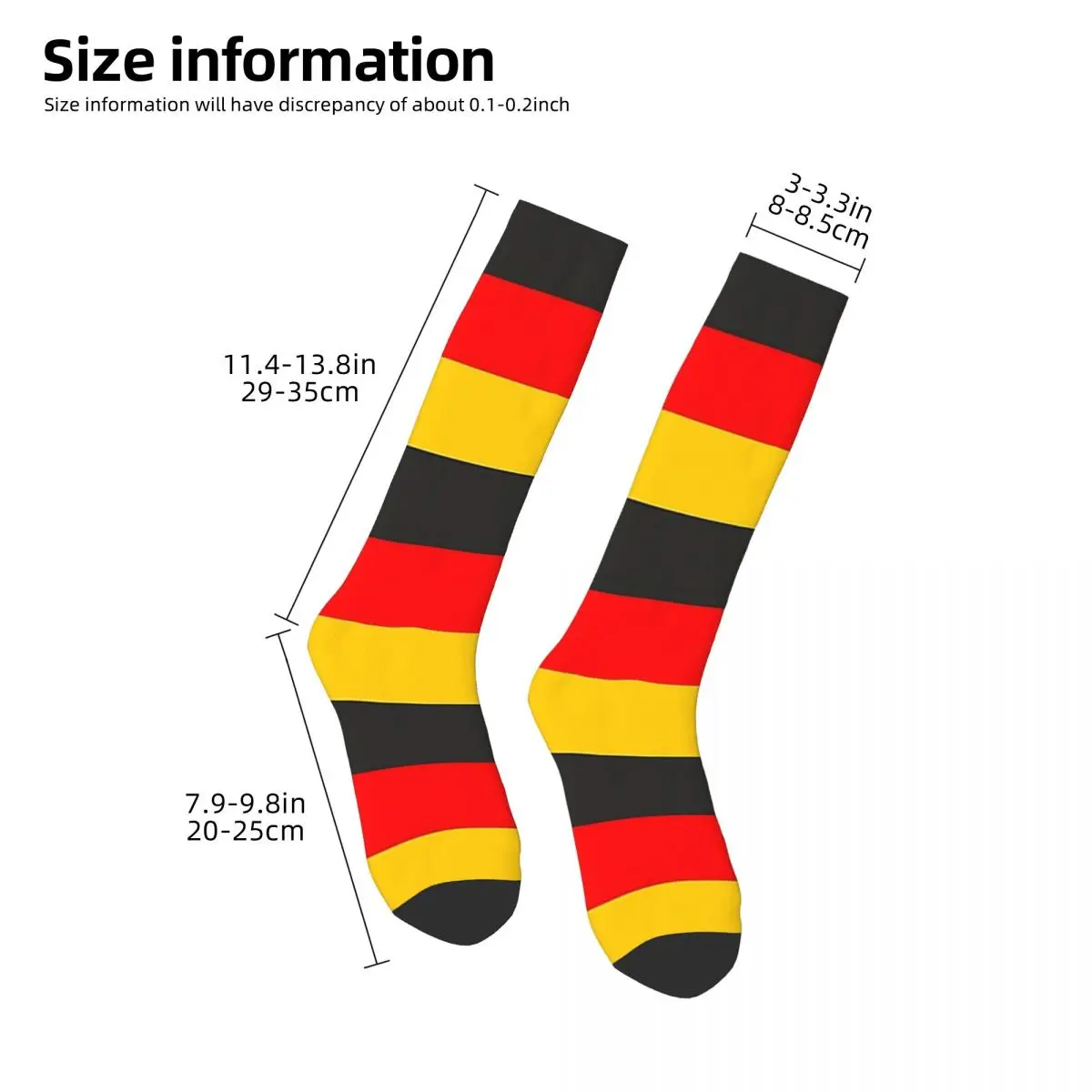 Flag Of Germany Socks Harajuku Super Soft Stockings All Season Long Socks Accessories for Man's Woman's Christmas Gifts