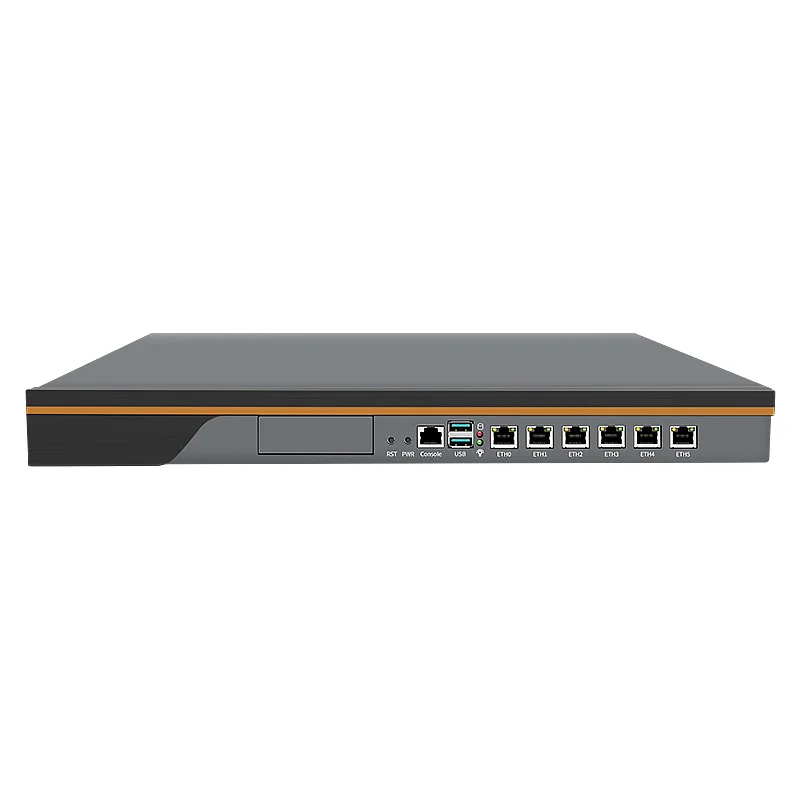1U Rackmount وحدات مزدوجة إمدادات الطاقة شبكة الأجهزة المتكاملة معالج Intel Celeron Pentium Core 6 منافذ 2.5Gb إيثرنت